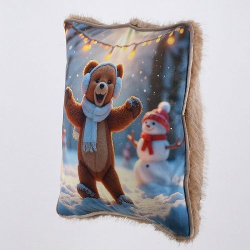 Наволочка принт декоративная на молнии 47х47 см 521949