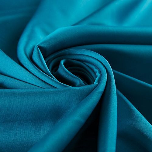 Шелк синтетический 065-15152 бирюзовый однотонный