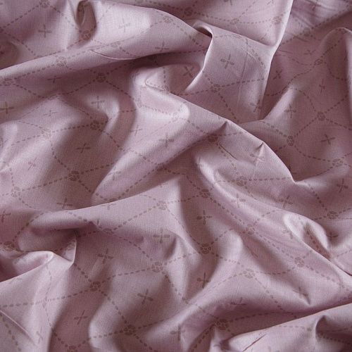 Сатин-твил ш.220 см 007-13907 розовый антик принтованный