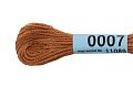 Нитки для вышивания Gamma мулине 8 м 0007 светло-коричневый