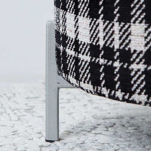 Пуф круглый D 57см  H 47 см черный бархат 521333 