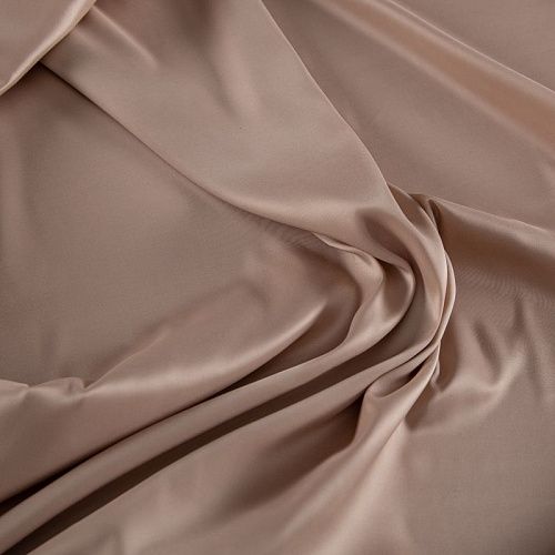 Ткань подкладочная стрейч 045-20160 холодный бежевый однотонный