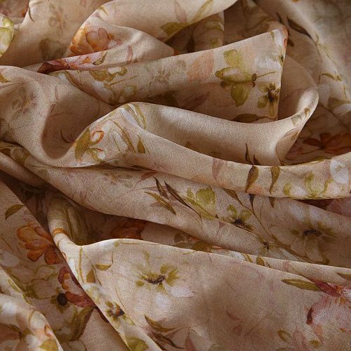 Тенсел 053-17759 бежевый принтованный