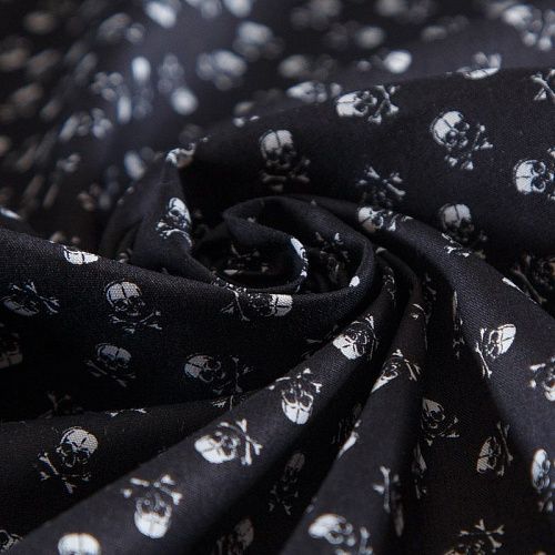Поплин 063-16604 черный принтованный