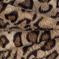 Мех искусственный К26-514 бежевый принтованный