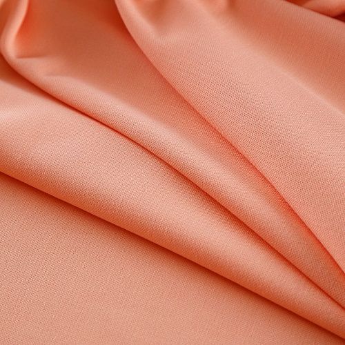 Креп стрейч 026-17205 лососевый однотонный