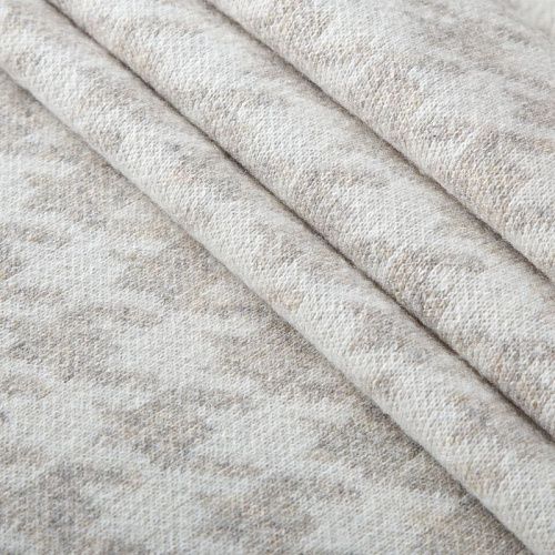 Трикотаж шерстяной вязаный 056-19826 молочно-бежевый