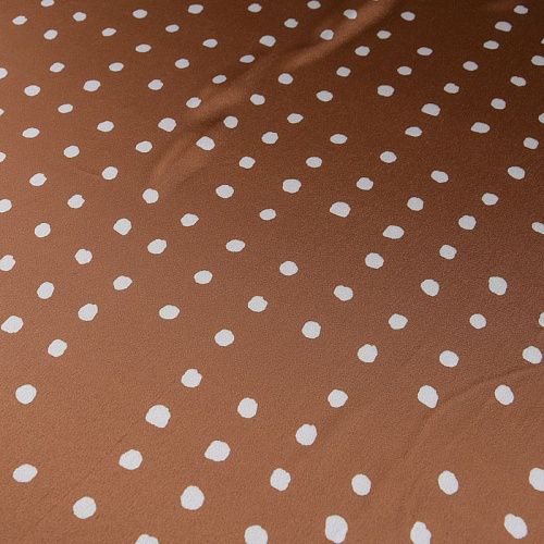 Креп-атлас 001-11923 карамельный принтованный