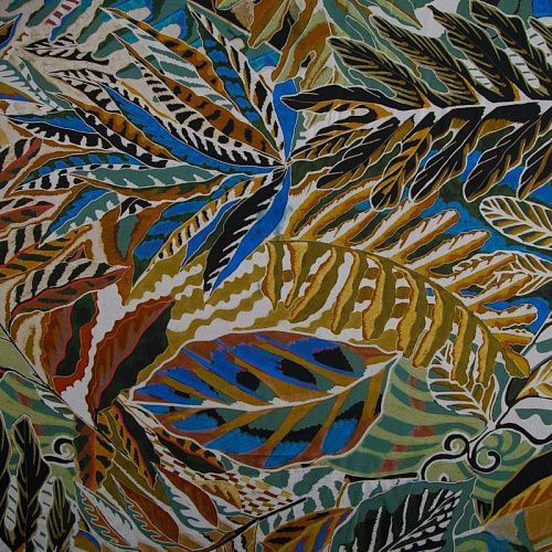 Штапель 069-16197 мятно-бирюзовый мультиколор