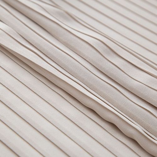 Шифон плиссе 068-20312 светло-бежевый