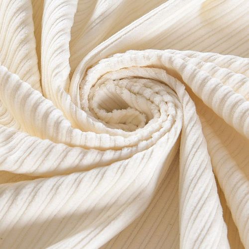 Вельвет стрейч 008-11897 молочный однотонный