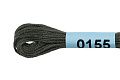 Нитки для вышивания Gamma мулине 8 м 0155 темно-серый