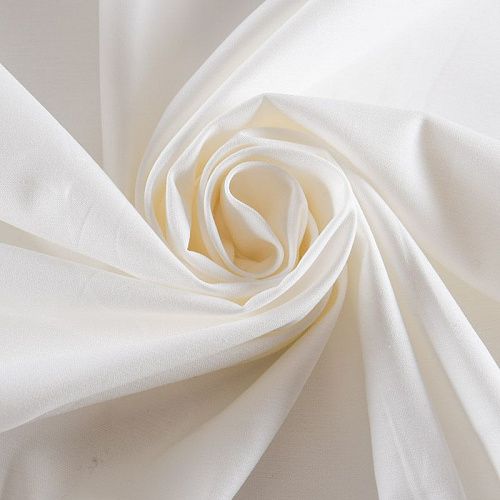 Коттон стрейч 063-11913 молочный однотонный