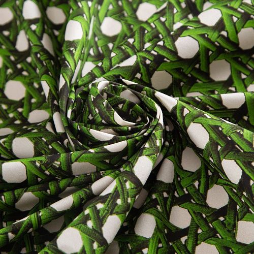 Поплин Giambattista Valli 063-20193 зеленый принтованный