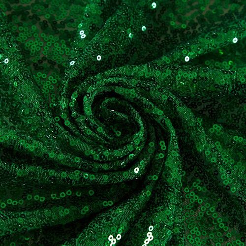 Пайетки на сетке 055-19017 зеленый
