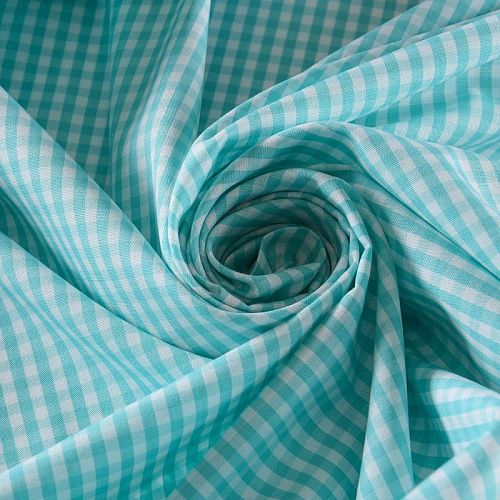 Хлопок плательно-рубашечный 049-11803 мятный принтованный