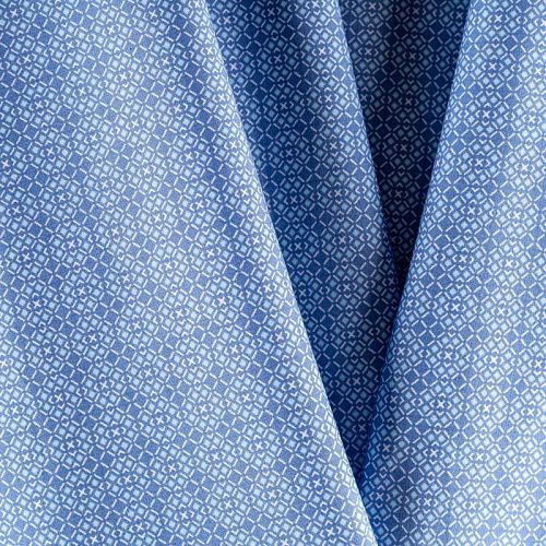 Хлопок К29-068 сине-голубой принтованный