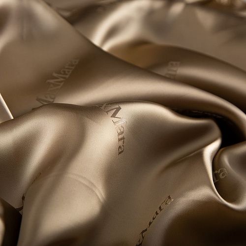Вискоза жаккардовая Max Mara 009-20257 золотисто-коричневый