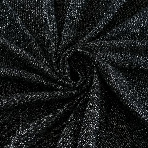 Трикотаж с люрексом 056-12090 черный
