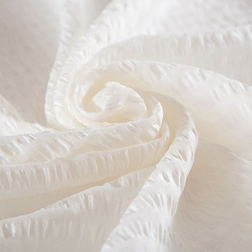 Шифон-жатка 068-16231 сливочный однотонный