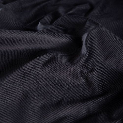 Вельвет стрейч 008-20783 черный однотонный