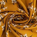 Штапель К33-207 тыквенный принтованный