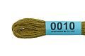Нитки для вышивания Gamma мулине 8 м 0010 оливковый