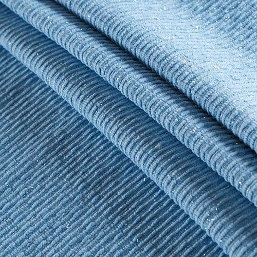 Твид шанель 052-15609 голубой однотонный