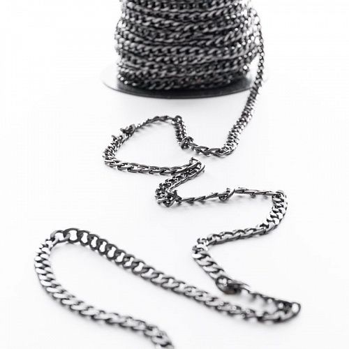 Цепь декоративная 8 мм металл 34-8-под никель 