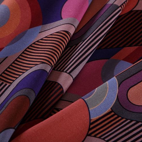 Шерсть стрейч плательная Emilio Pucci 066-19115 бордовый мультиколор