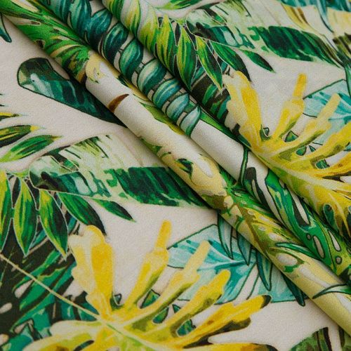 Штапель 069-16094 экрю принтованный