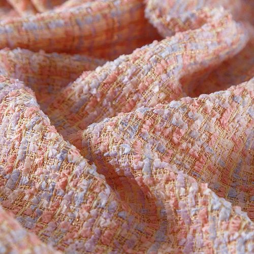 Твид шанель 052-15606 фиолетово-розовый мультиколор