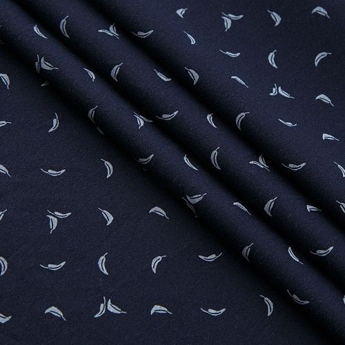 Хлопок Ralf Lauren 063-16368 темно-синий принтованный