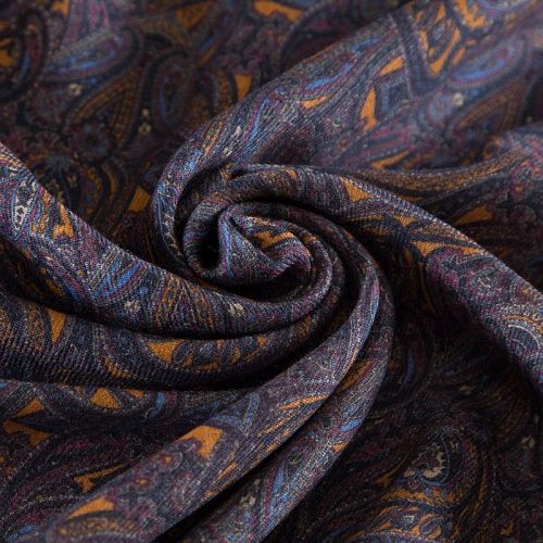 Шерсть плательная Etro 066-19191 пыльно-фиолетовый принтованный